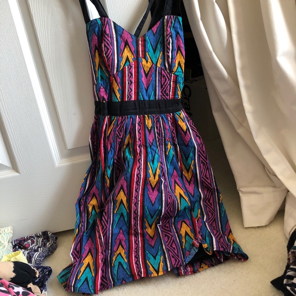 Cherokee pattern multicolor sundress